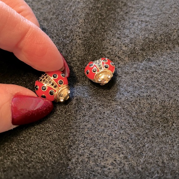 Kate Spade Ladybug earrings - Picture 1 of 5